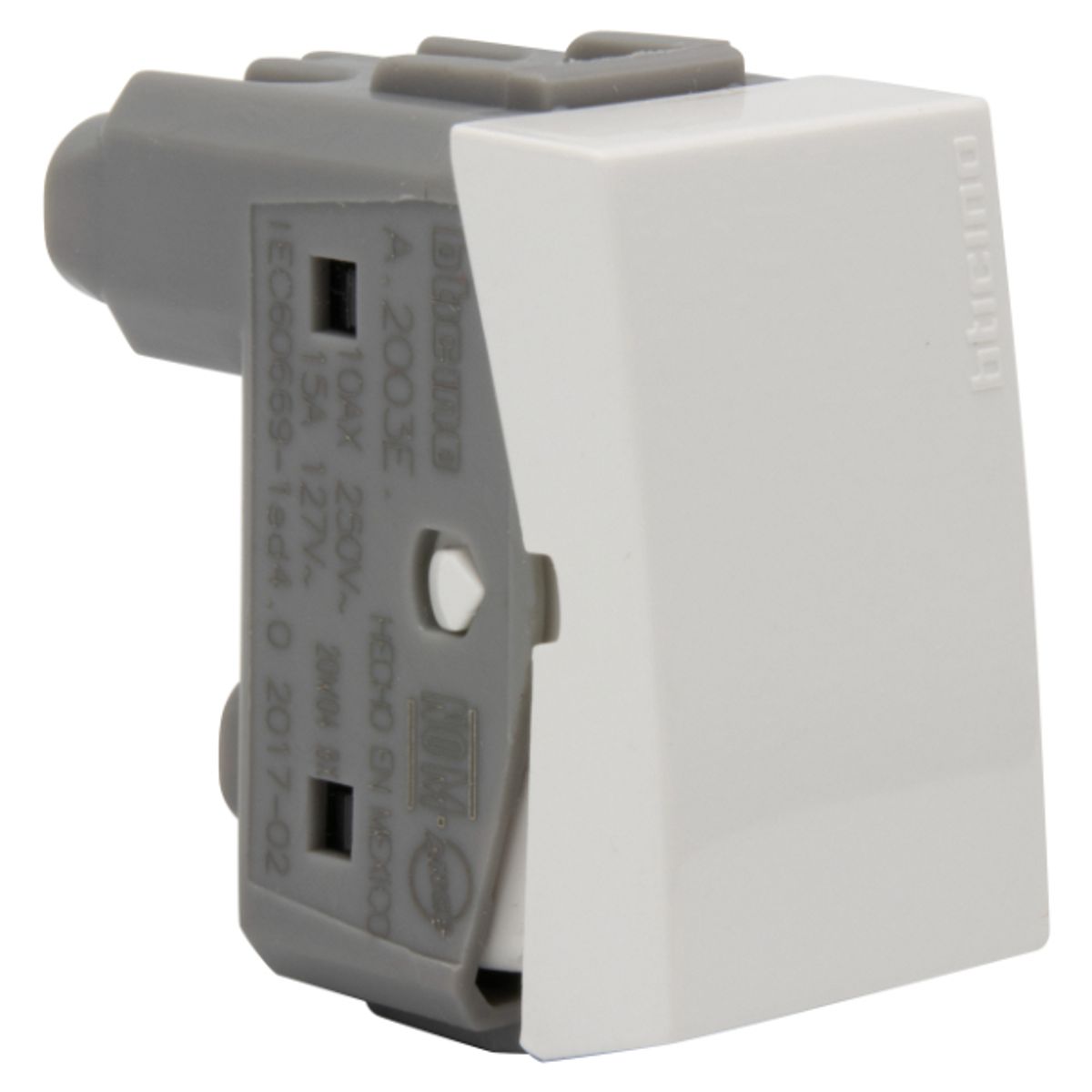 Módulo Interruptor 9-24 Bticino 10Ax 3 Vias 250V Blanco Nobile, marca BTICINO - Foto 2