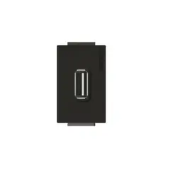 BTICINO - Modulo Toma Usb 5V 11A 240Vac Antracita Nobile