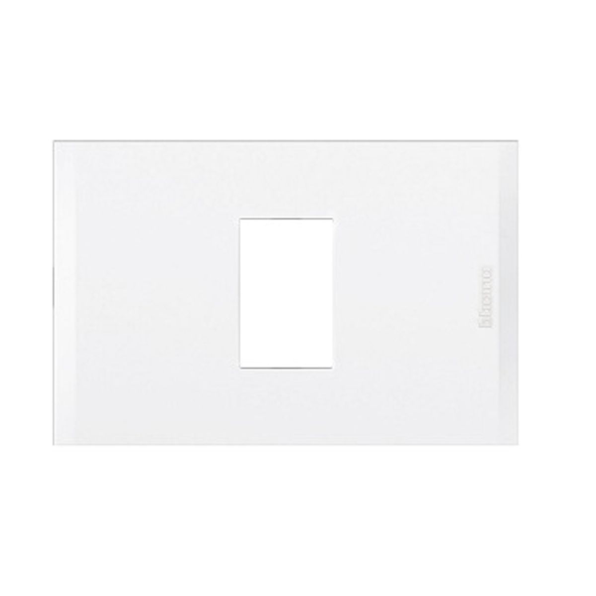 BTICINO - Placa 1 Puesto Bticino Blanca Con Soporte Nobile