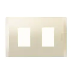 BTICINO - Placa 2 Puestos Perla Con Soporte Nobile