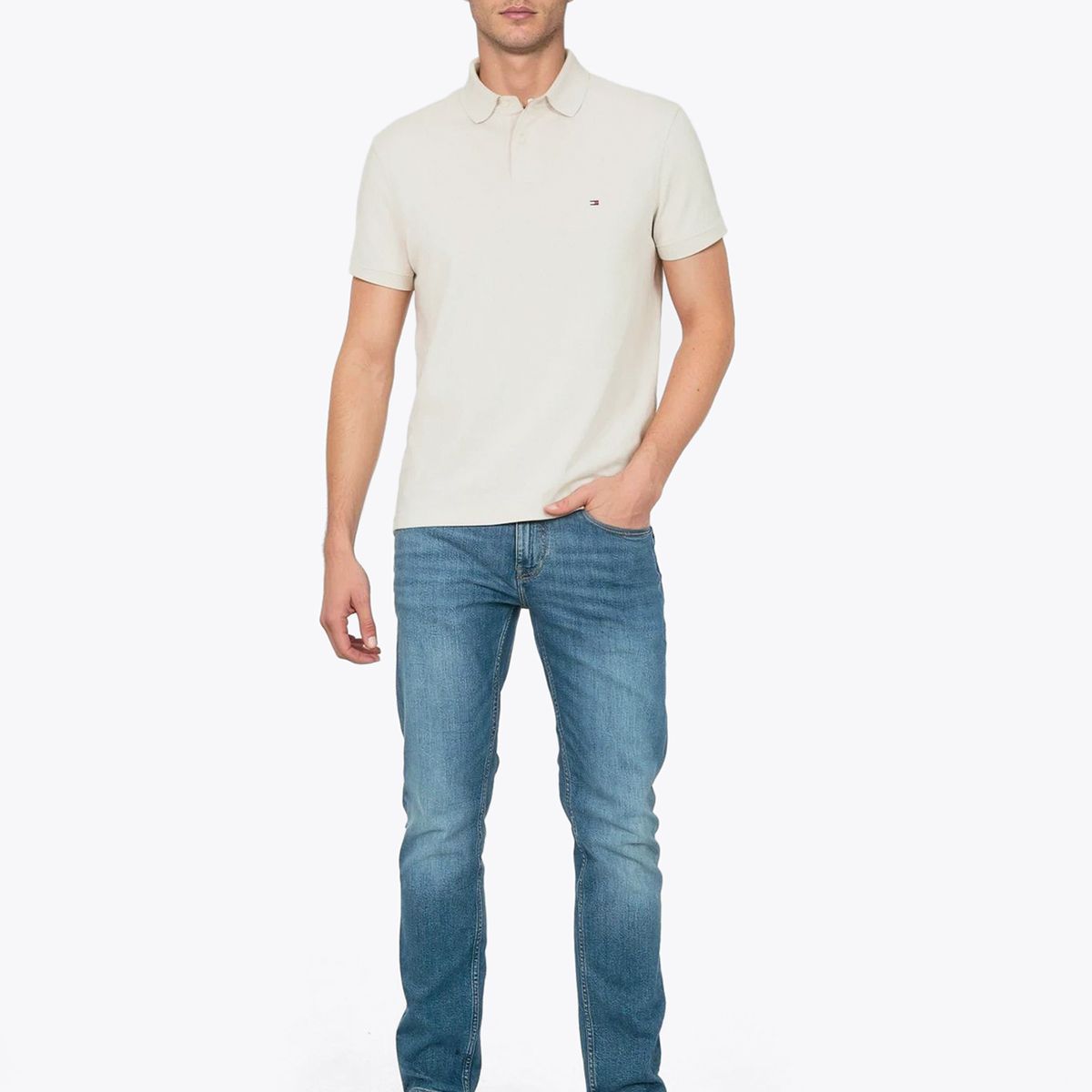 TOMMY HILFIGER - Polo Im 1985 Regular Fit Beige Tommy Hilfiger