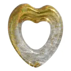 PUNTO STORE - Flotador Corazón Dorado 90cm Brilla en el Verano - PS