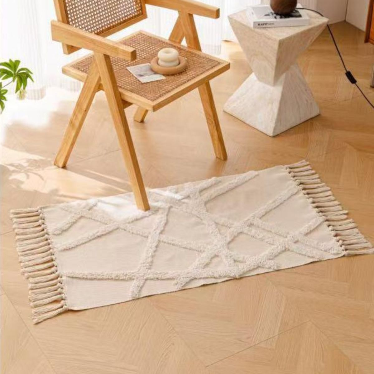 GENERICO - Bajada de cama Bordada Kilim de estilo etnico 60x90cm md69