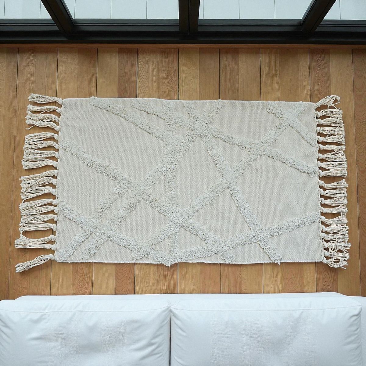 GENERICO - Bajada de cama Bordada Kilim de estilo etnico 60x90cm md69