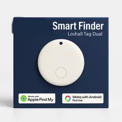 GENERICO - Smart Finder Tag Dual Rastreador Bluetooth Compatible con Apple Find My y Android Localizador