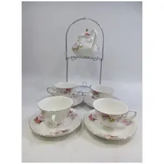 CAP DOR - Set Tetera Tazas Roses