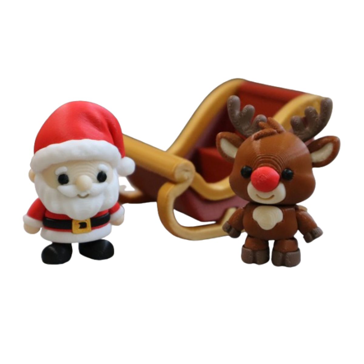 GENERICO - Pack Navidad - Papa Noel Reno Y Trineo