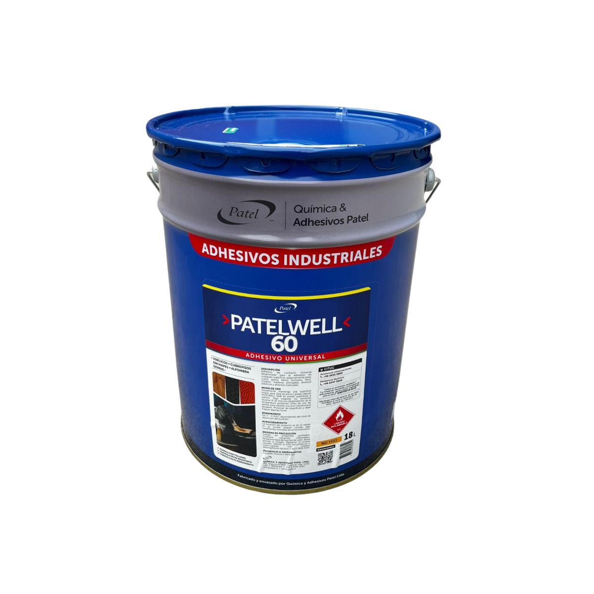 PATELWELL - Adhesivo de Contacto Patelwell 60 Tineta 18 Litros
