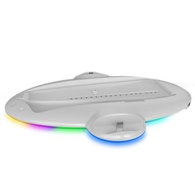 Imagen 2 del producto Base Soporte Compatible con PS5 PlayStation 5 SLIM con Ventiladores Cargador Luz RGB