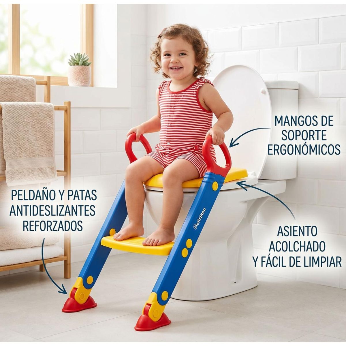 MOVI - Adaptador de WC con Escalera para Niños