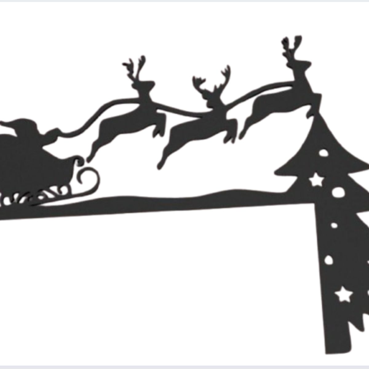 GENERICO - Santa Claus Christmas esquina de puerta - Decoración de navidad