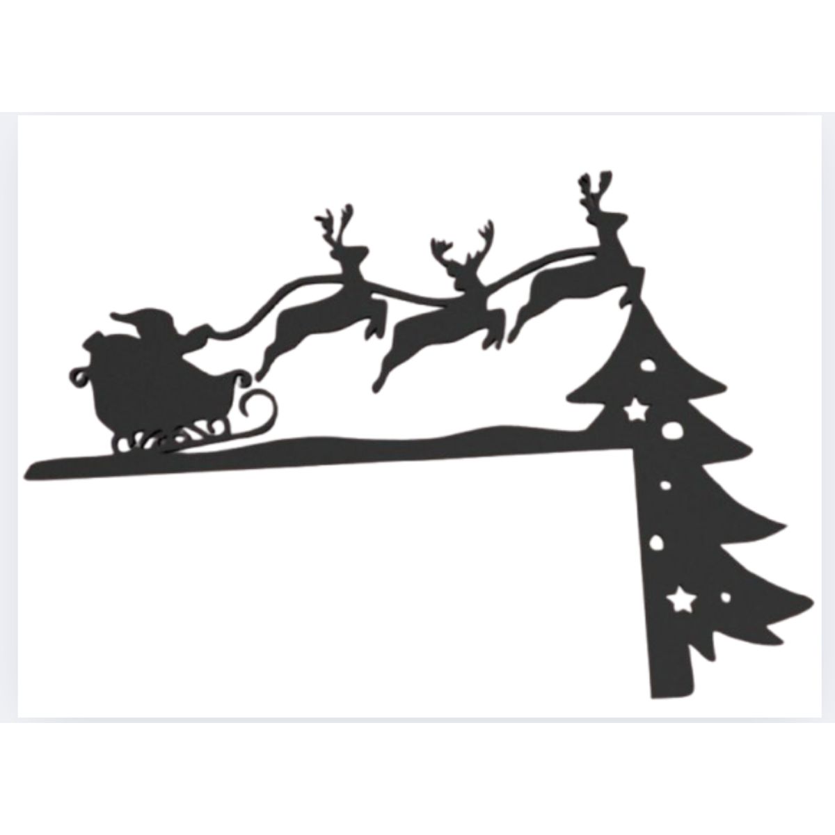 GENERICO - Santa Claus Christmas esquina de puerta - Decoración de navidad