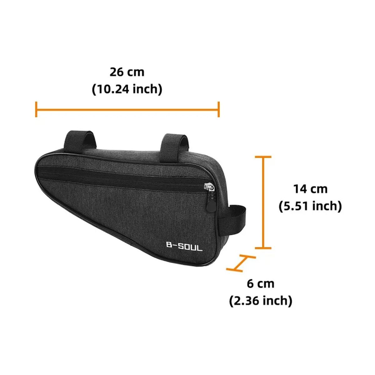 GENERICO - Bolsa Triangular Impermeable Para Bicicleta 1 Lts