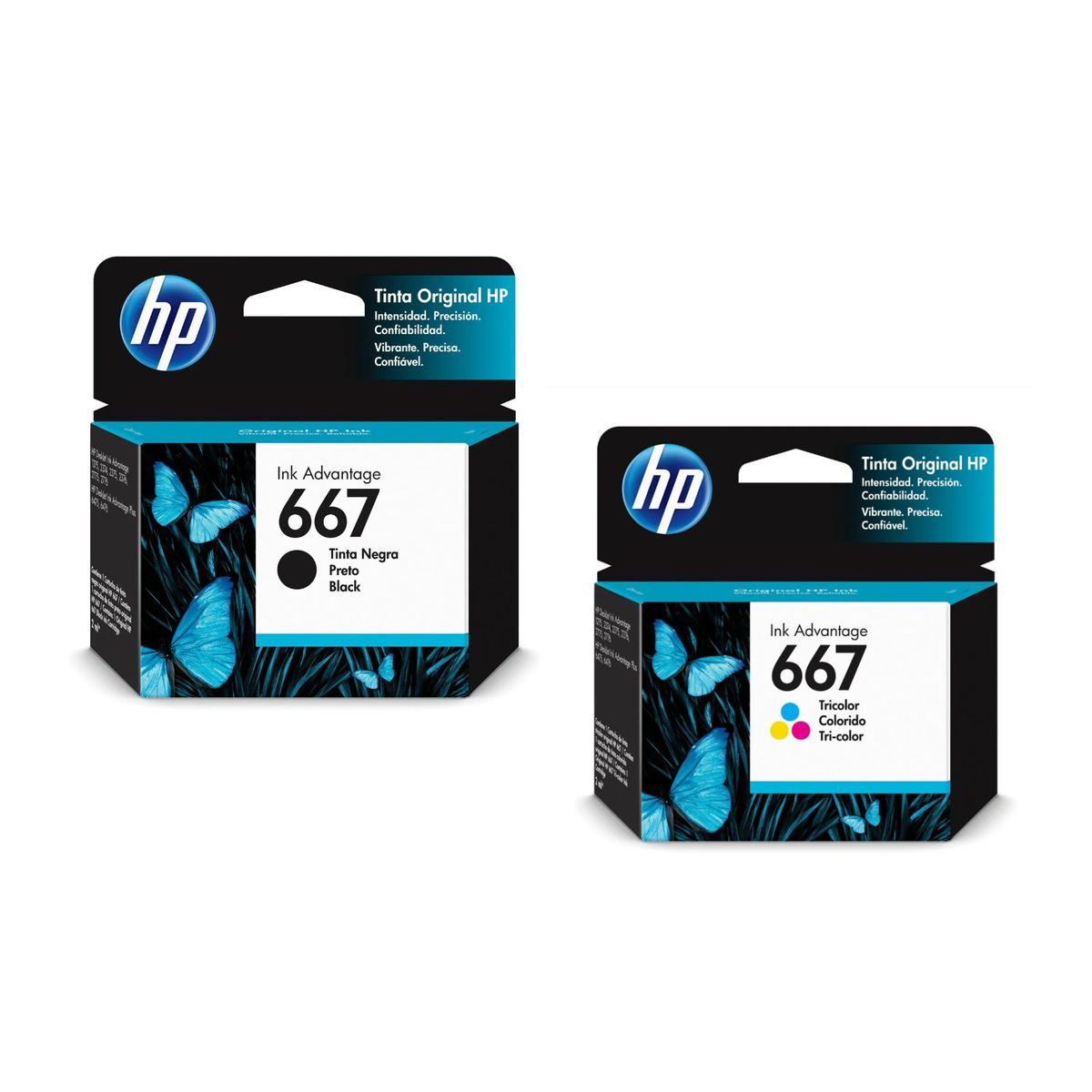 HP - Cartuchos de Tinta hp 667 Negro Mas Tricolor
