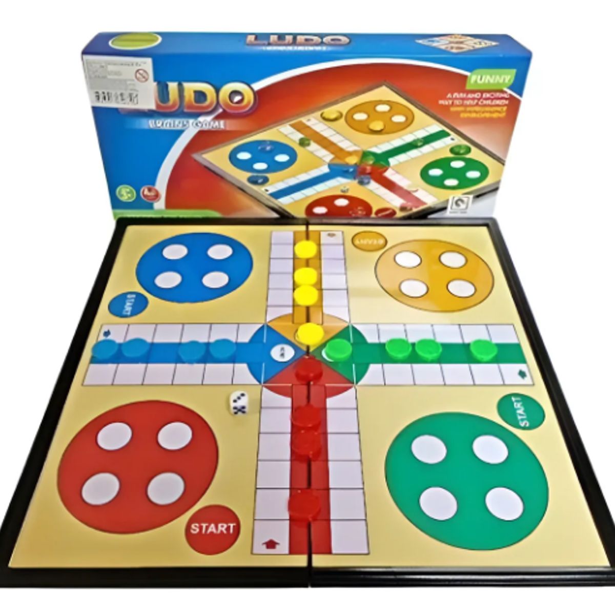 GENERICO - Juego De Mesa Ludo Magnético Clásico Tablero Familiar