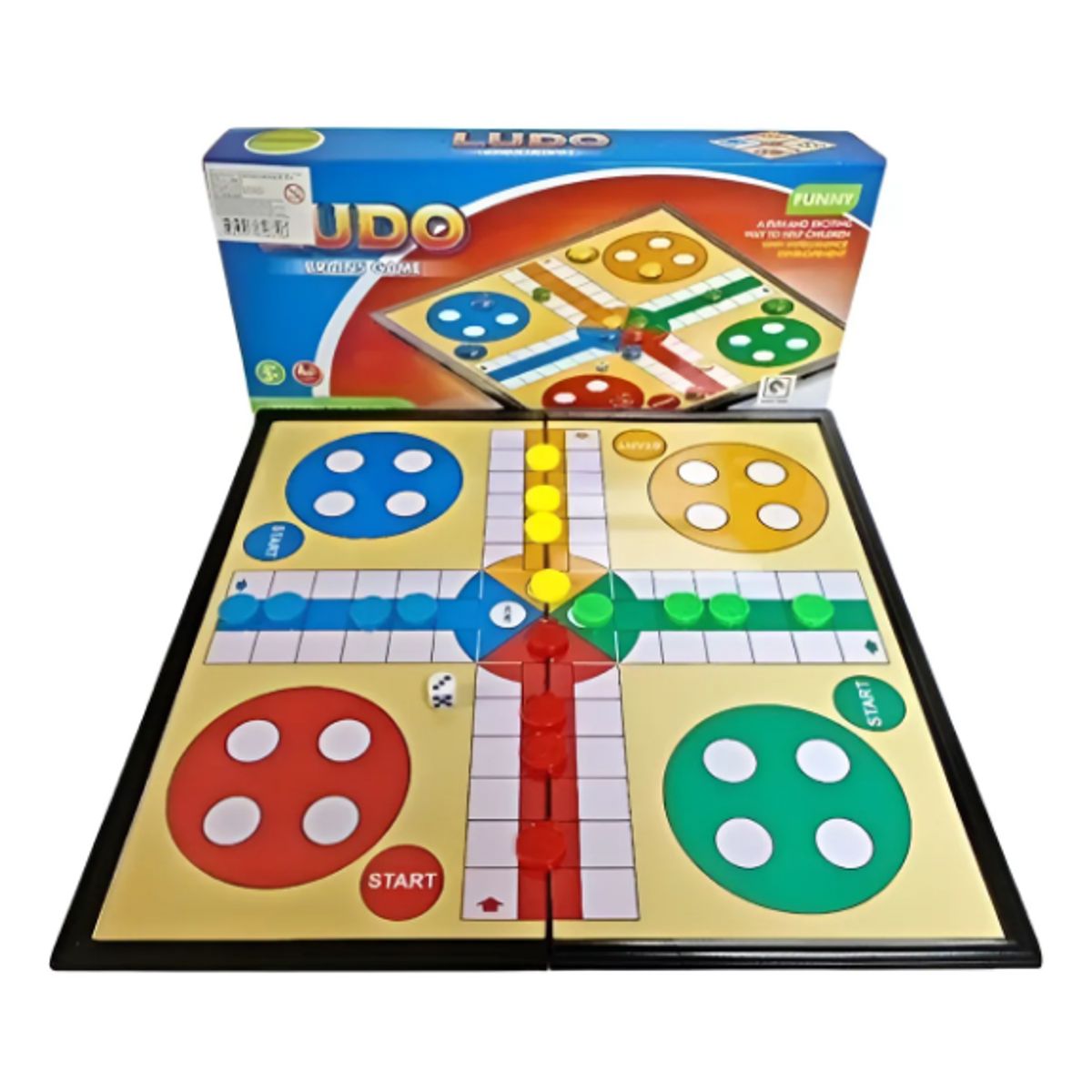 GENERICO - Juego De Mesa Ludo Magnético Clásico Tablero Familiar