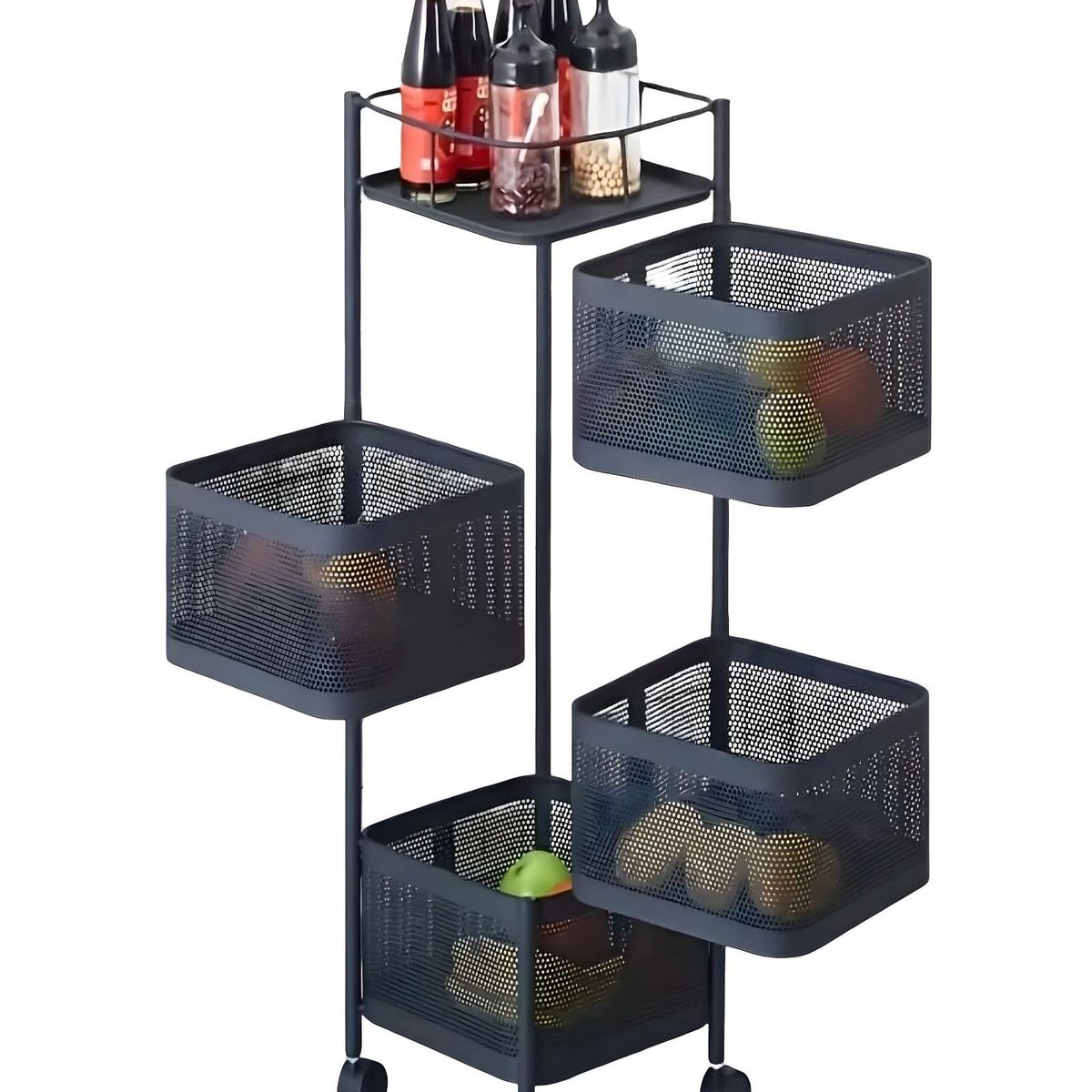 GENERICO - ORGANIZADOR DE FRUTEROS 4 NIVELES CUADRADO