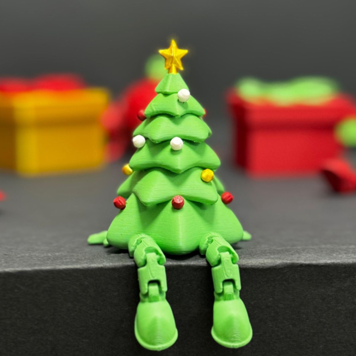 GENERICO - Figura Decoración - Árbol Navideño con Pies Articulado