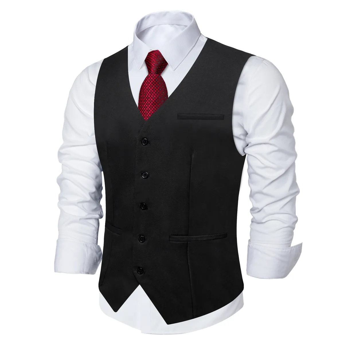SN SONEC - Chaleco Gilet Hombre Chaqueta formal sin mangas Clasico Matrimonio