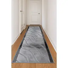 MROTTO - Alfombra Pasillo Gris 70 cm x 2 metros ANTIDESLIZANTE Sin Terminacion