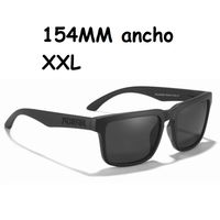 Lentes de sol tamaño XL15,4cm ancho, cara grande gafas Kdeam polarizadas rectangular