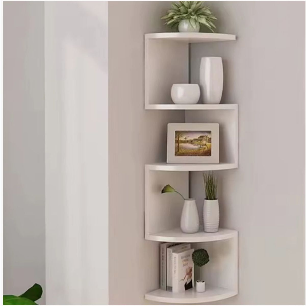 GENERICO - Repisa Librero Armable Esquinero Rack Hogar