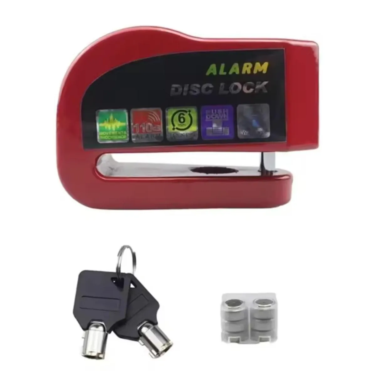 GENERICO - Candado De Seguridad Para Moto Disco Con Sonido Alarma
