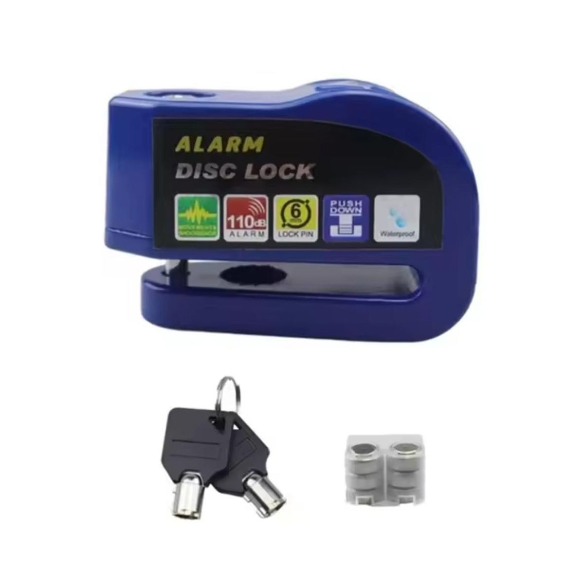 GENERICO - Candado De Seguridad Para Moto Disco Con Sonido Alarma