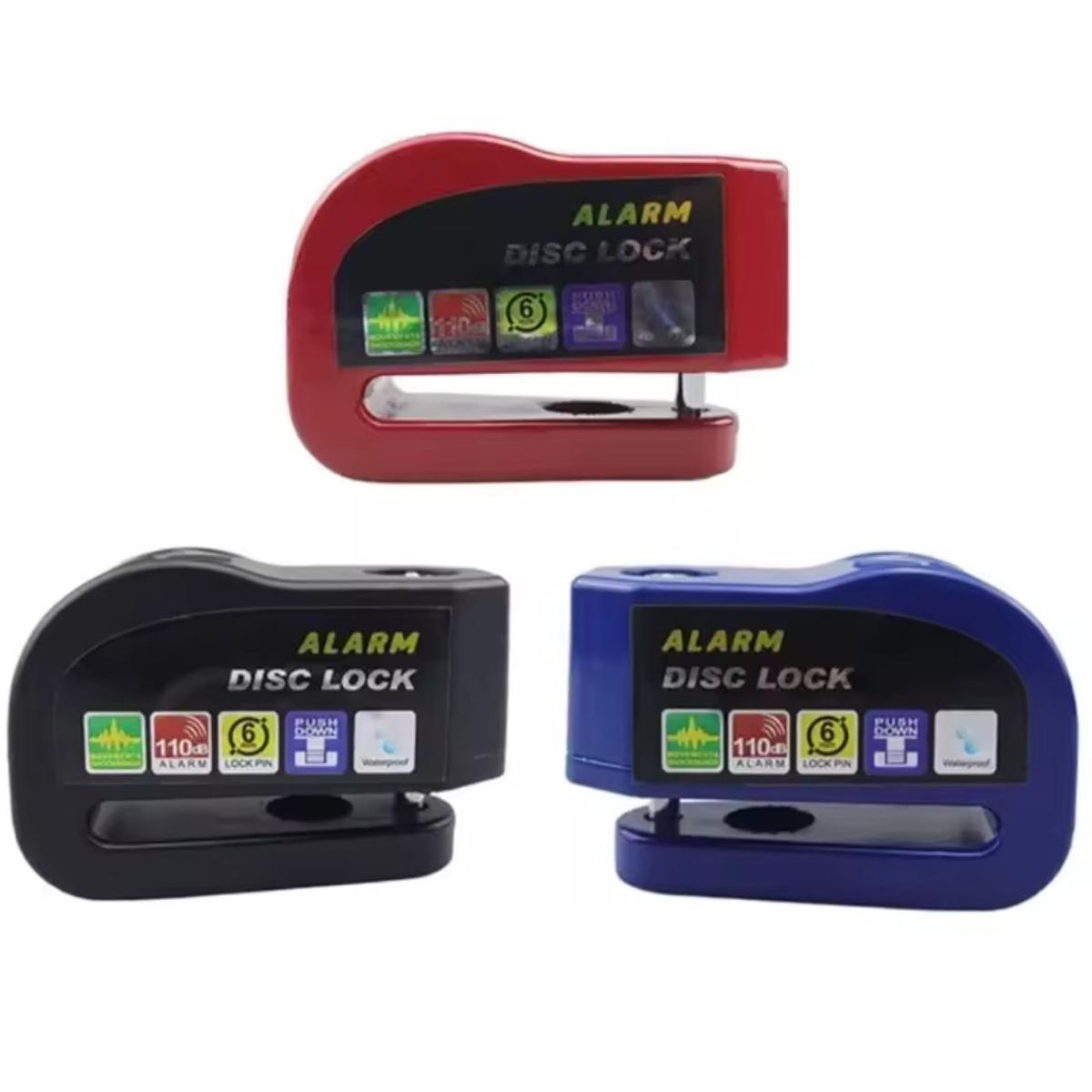 GENERICO - Candado De Seguridad Para Moto Disco Con Sonido Alarma