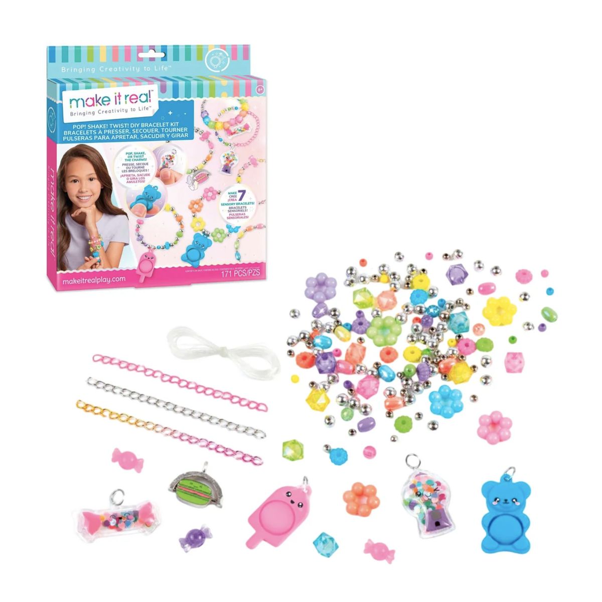 MAKE IT REAL - Kit para crear Pulseras ¡pop Shake Make It Real