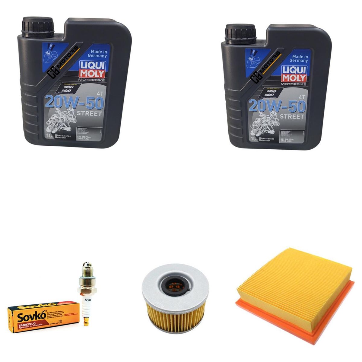 LIQUI MOLY - Kit Mantencion Honda Tornado 250  Cbx 250 Twister - Amarillo