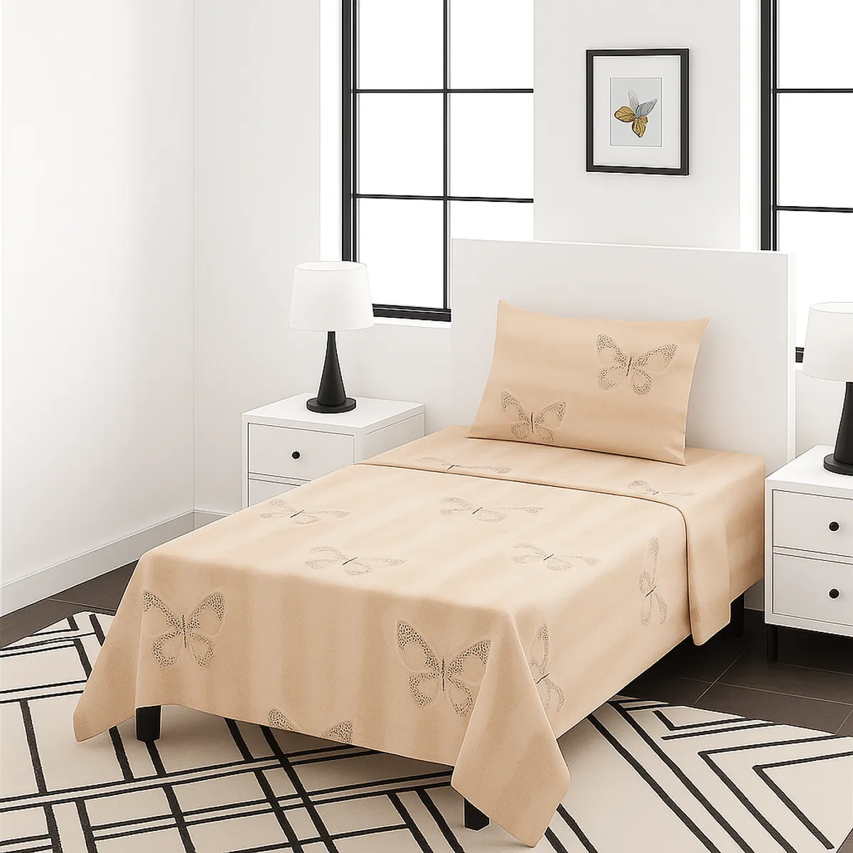 ARMONIA - Set de sábanas 1½ 144 hilos diseño 776 classic
