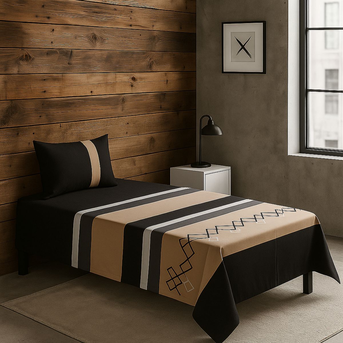 ARMONIA - Sábanas 1½ plazas 144 hilos 766 clásicas para dormitorio 7EF