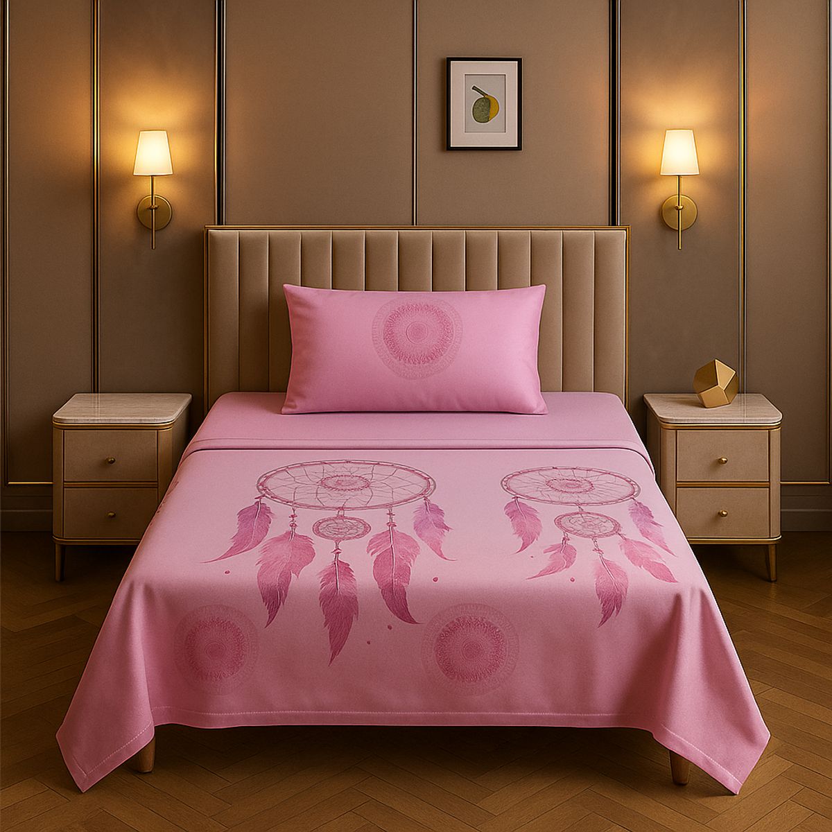 ARMONIA - Set de sábanas 1½ 144 hilos diseño 770 classic 7EF