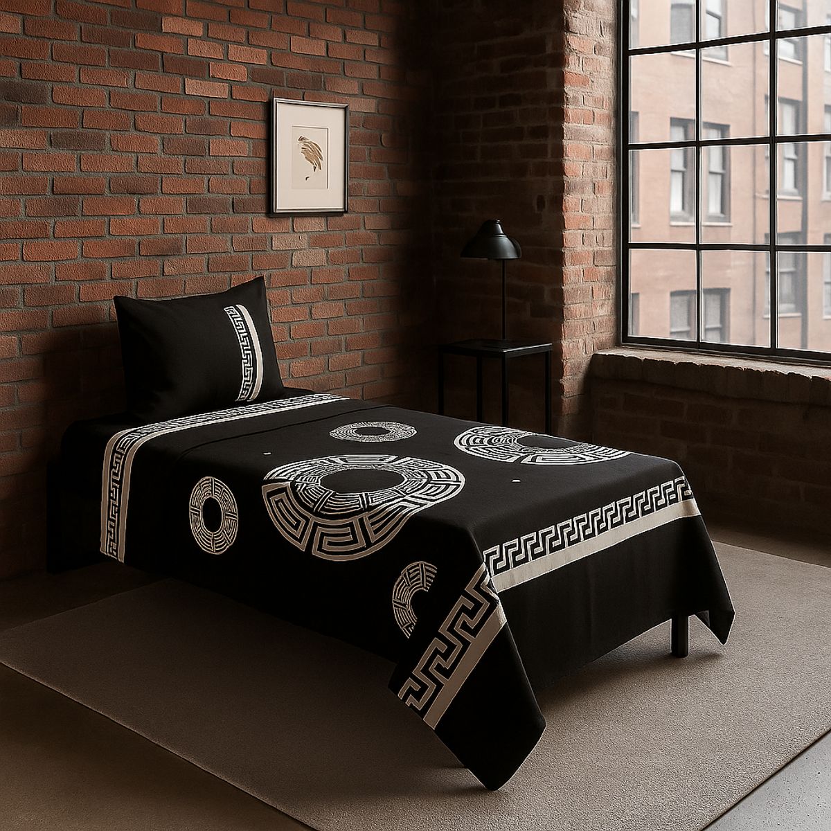 ARMONIA - Set de sábanas 1½ 144 hilos 15 hilos diseño 777 classic