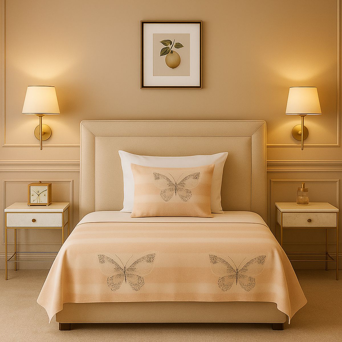 ARMONIA - Juego de sábanas 1½ 144 hilos diseño 773 básicas 7EF