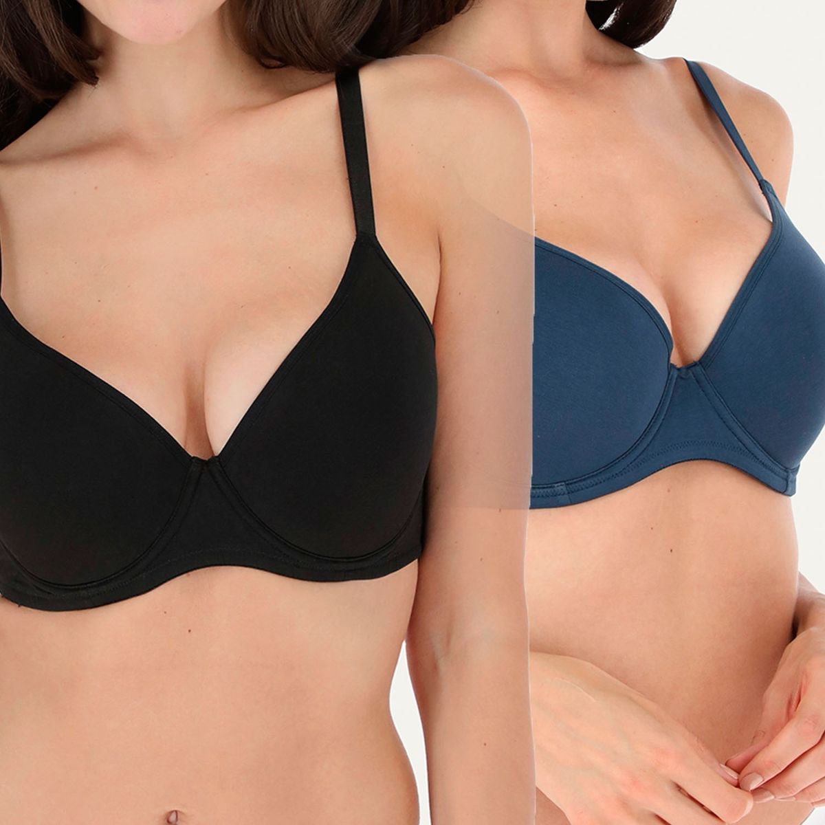 FLORES - Pack de 2 Sostenes Cobertura Perfecta Mujer Flores