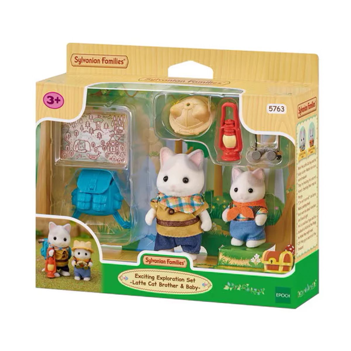 SYLVANIAN FAMILIES - Exploracion Gato Latte Y Bebé Sylvanian Families Juguete