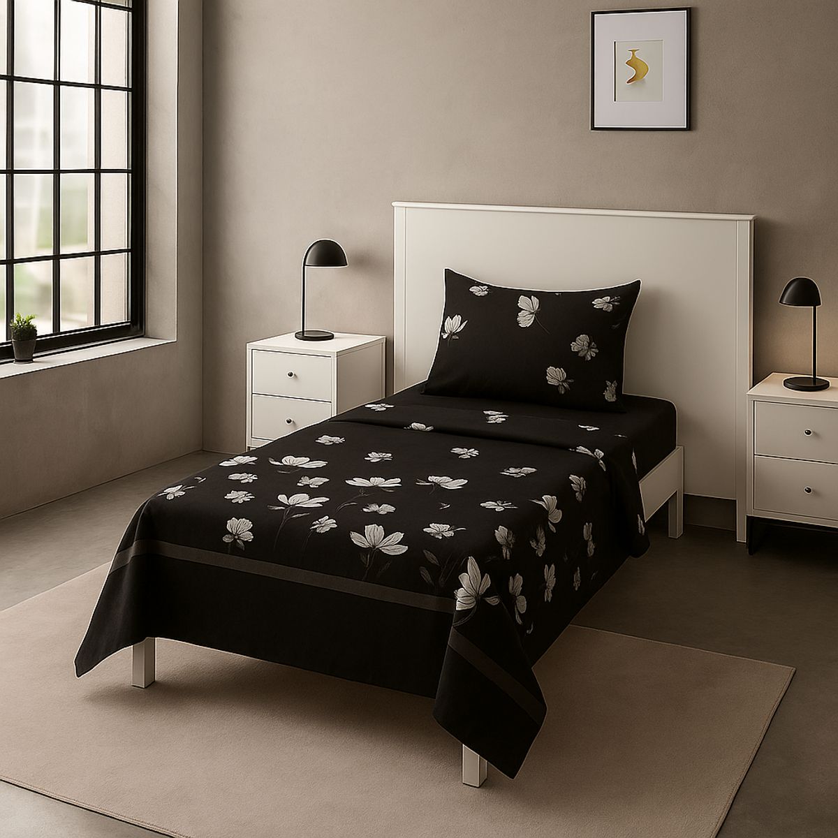 ARMONIA - Set de sábanas 1½ 144 hilos diseño 776 classic 7EF