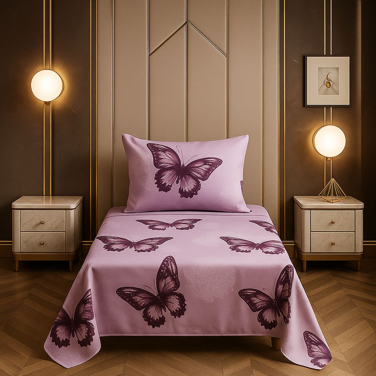 ARMONIA - Set de sábanas 1½ 144 hilos diseño 770 classic ropa de cama 7EF