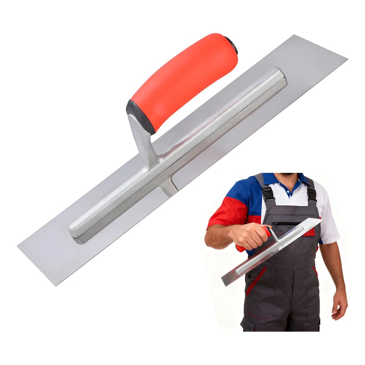 KUANGYE - Llana De Enlucido De Acero Inoxidable Recta Hormigón