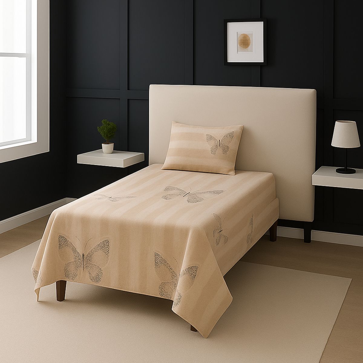 ARMONIA - Juego de sábanas 1½ 144 hilos diseño 776 básicas