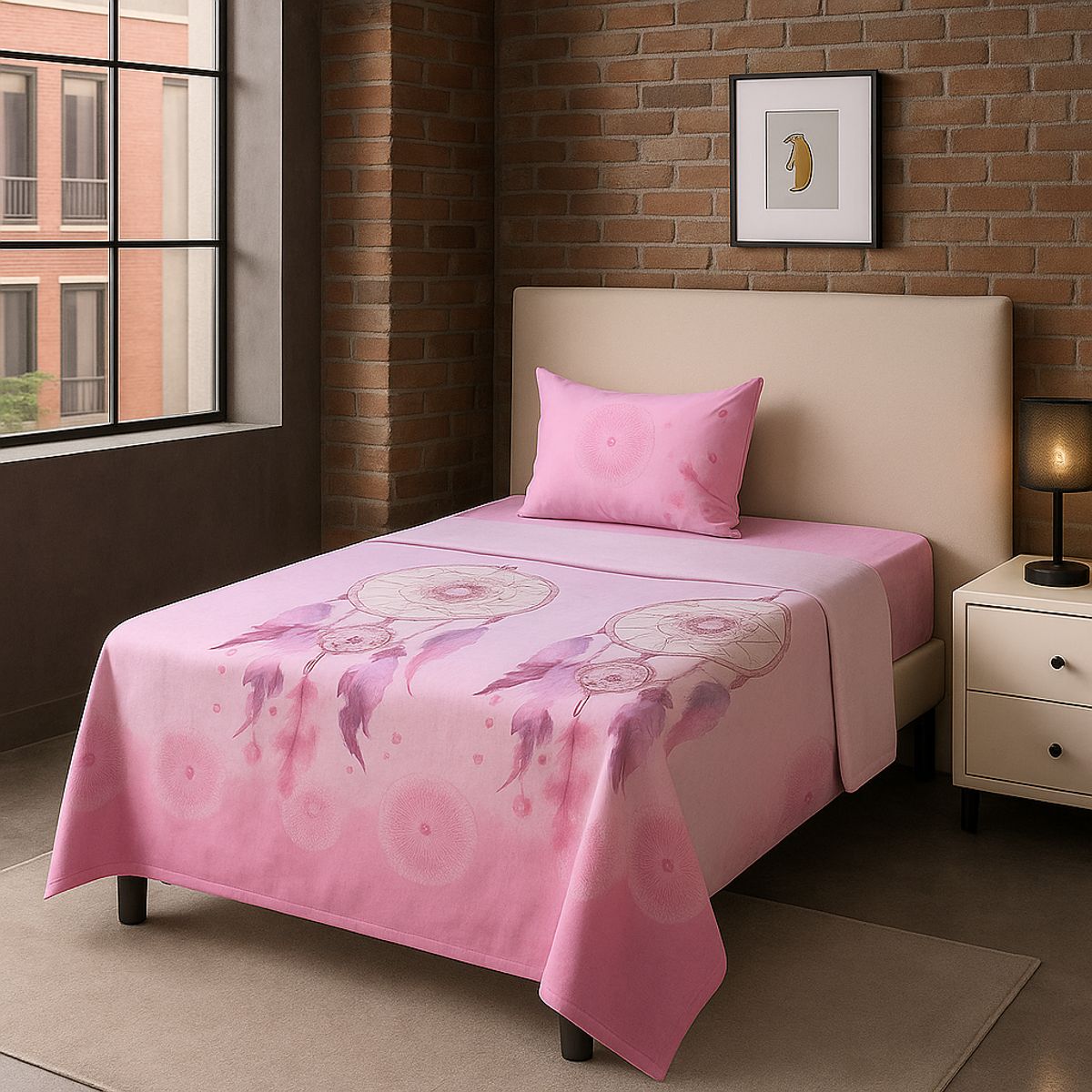 ARMONIA - Juego de sábanas 1½ 144 hilos 15 hilos diseño 777 básicas