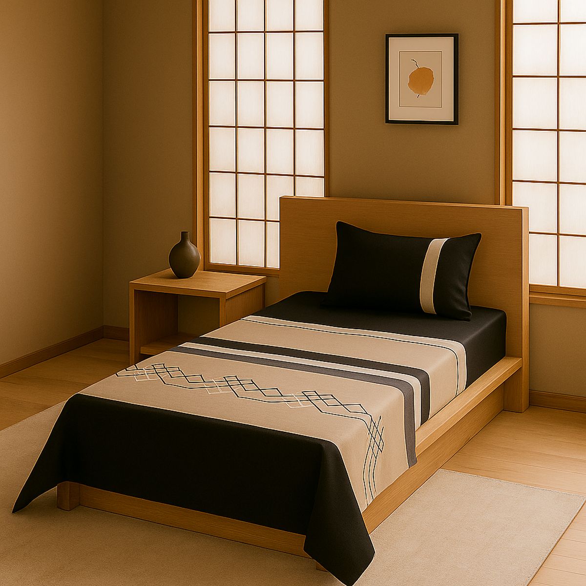 ARMONIA - Juego de sábanas 1½ 144 hilos diseño 763 básicas ropa de cama