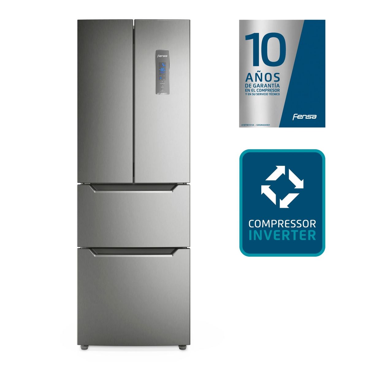 FENSA - Refrigerador Top Mount Multidoor 298Lts No Frost DM64 Fensa