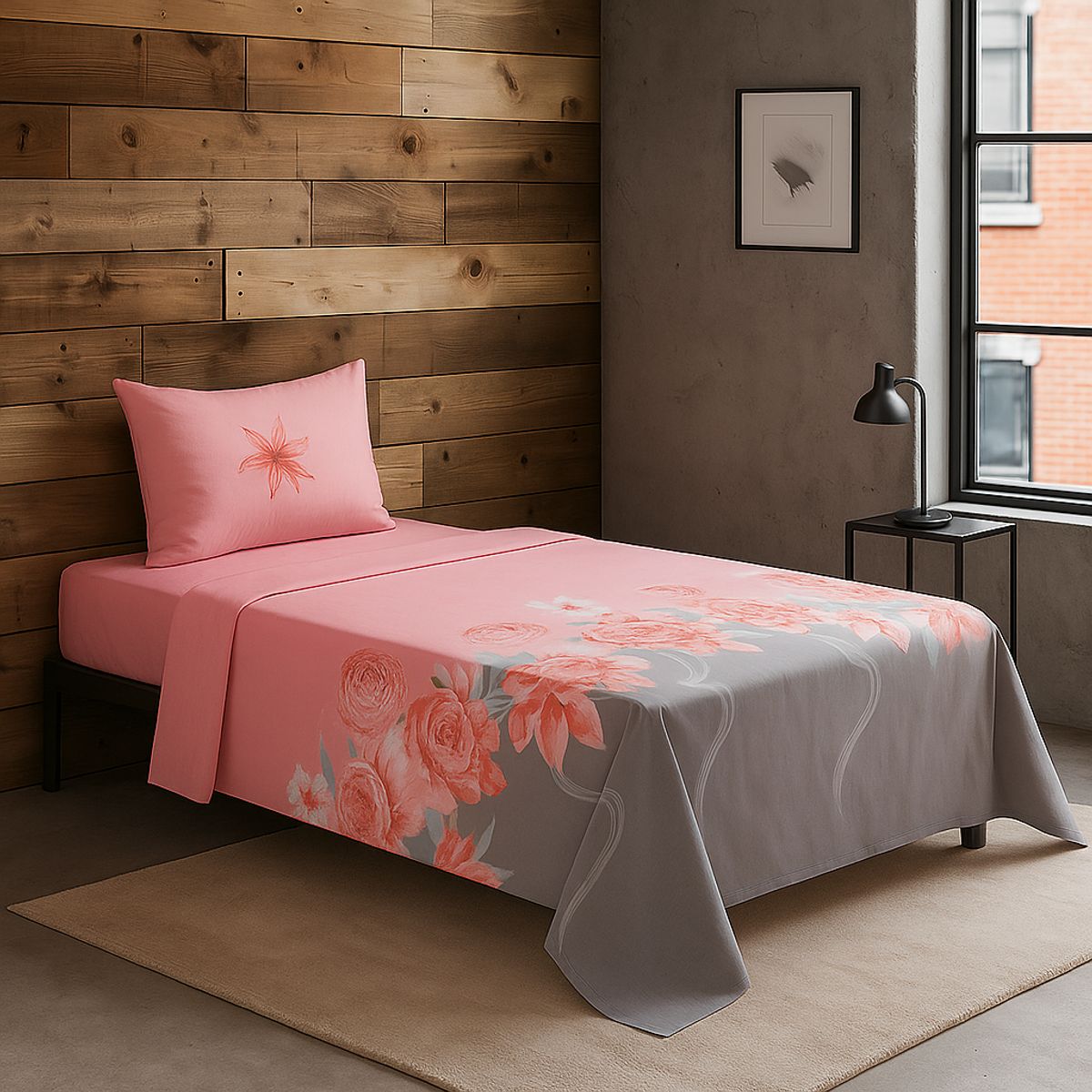 ARMONIA - Set de sábanas 1½ 144 hilos 766 classic para dormitorio