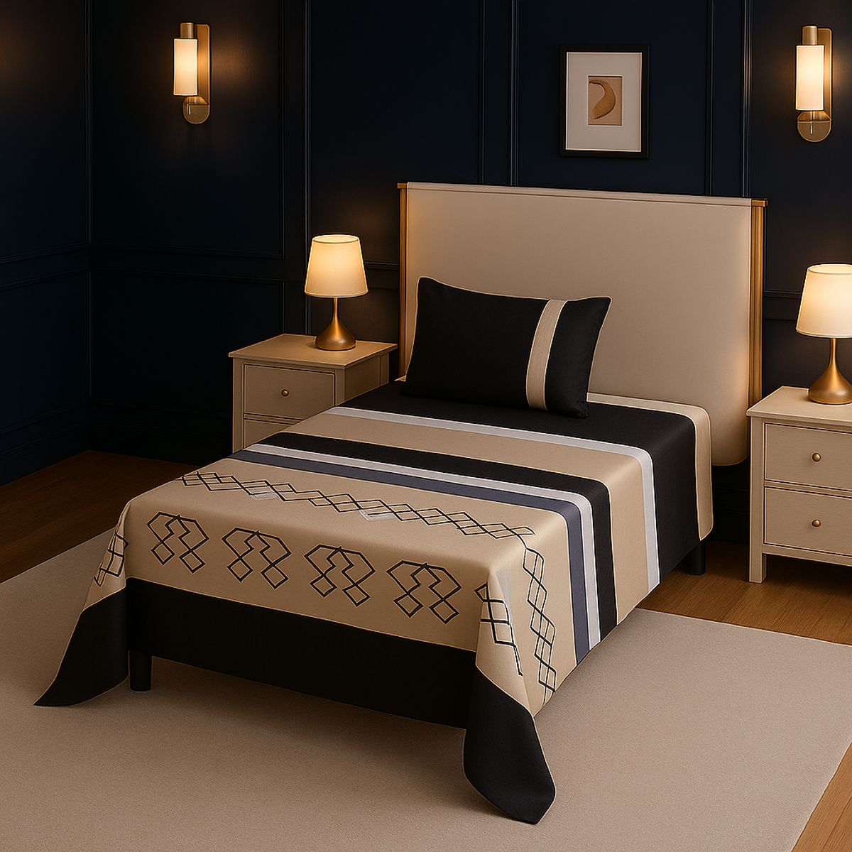 ARMONIA - Set de sábanas 1½ 144 hilos 766 classic