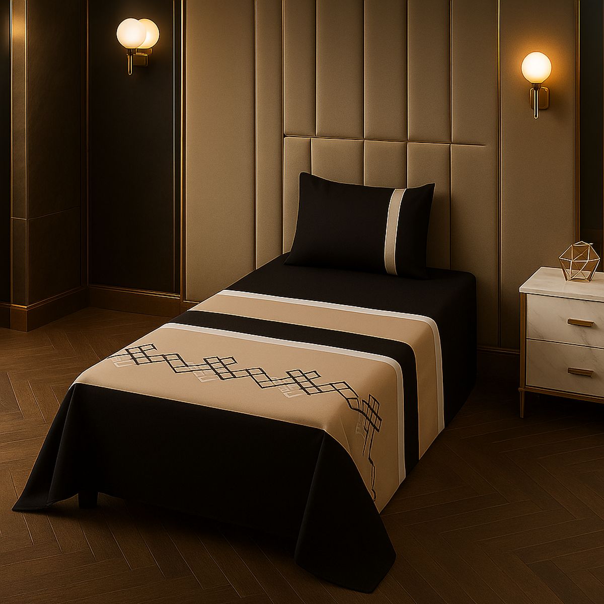 ARMONIA - Juego de sábanas 1½ 144 hilos Juego edición 769 básicas 7EF