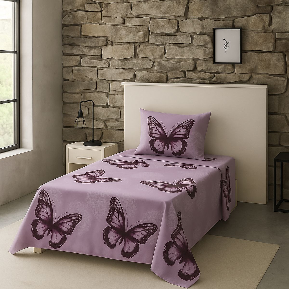 ARMONIA - Set de sábanas 1½ 144 hilos diseño 776 classic 7EF