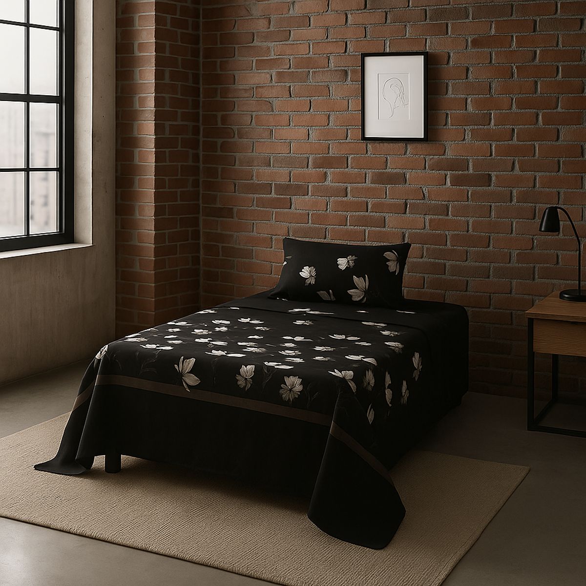 ARMONIA - Juego de sábanas 1½ 144 hilos diseño 773 básicas 7EF